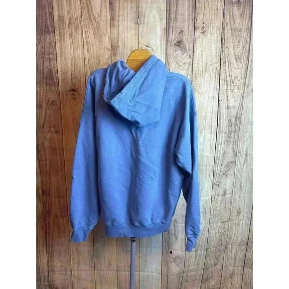 Champion Hoodie Washed Out Dusty Blue Color Size L - Picture 4 of 7